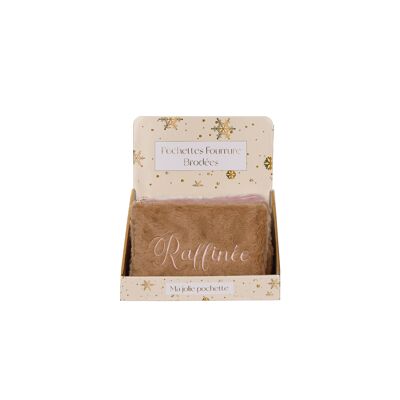 Pochettes Fourrure Brodées Collection Grand Froid