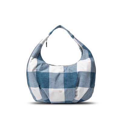 Exs-25558 Antoinette Hobo Shoulder bag recycled pu canvas blue