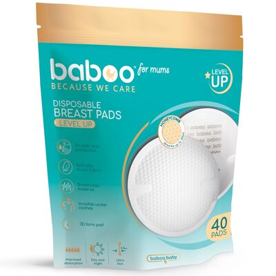 Discos absorbentes de lactancia desechables Baboo (40 piezas)