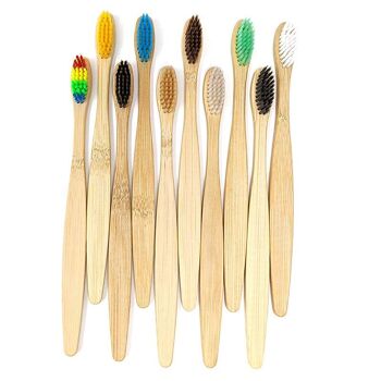 Bamboo Toothbrush : Brosse à dents naturelles en bambou et charbon 2