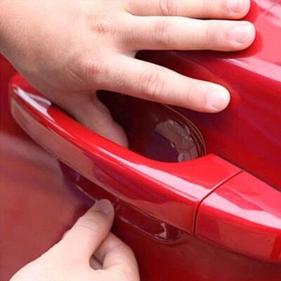 Pellicola protettiva per maniglia della porta: set di 4 protezioni per portiere dell'auto dietro le maniglie