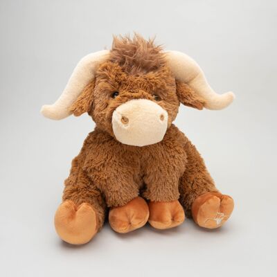 30cm  Horny Highland Cow Plush Soft Toy CE/UKCA