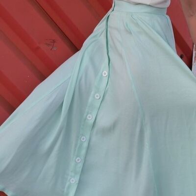 Long Skirt - Aqua