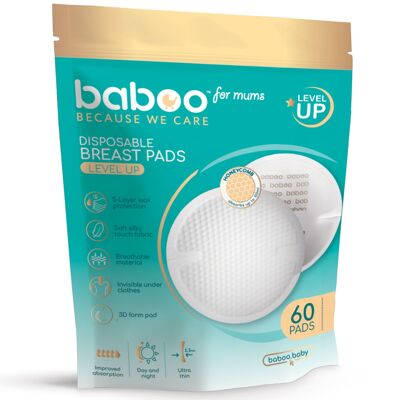 Baboo Disposable Nursing Breast Pads (60 pcs)