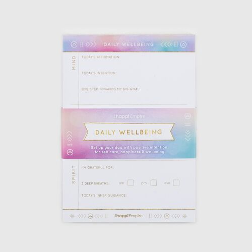 Desk Pad for Wellbeing & Intention Setting