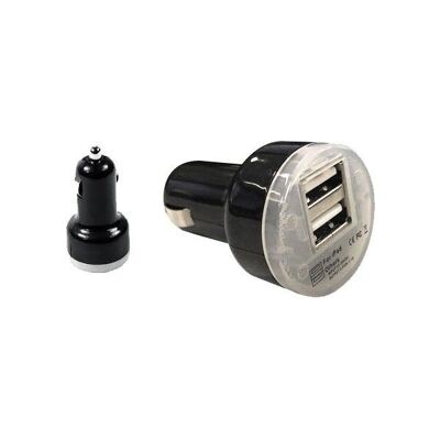 Double USB Charger :  Chargeur Allume Cigare Double USB