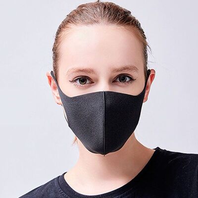 Dust Mask: Reusable polyurethane barrier mask