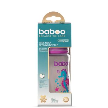 Biberon anti-colique Baboo, 250 ml, violet, Sea Life, 3 mois et plus 3