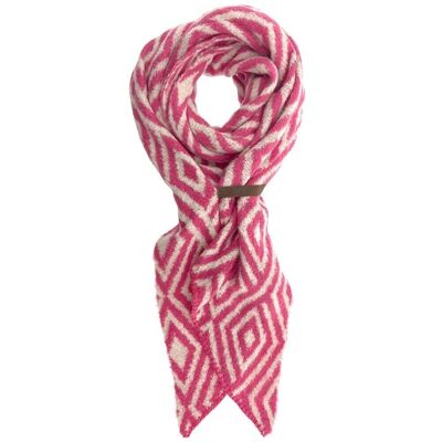 Scarf Fem Arctic Offwhite pink