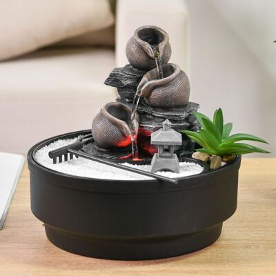 Indoor fountain – Oasis – Zen garden – Anti-stress – Cascading flow – Serenity and Spirituality – Decorative object