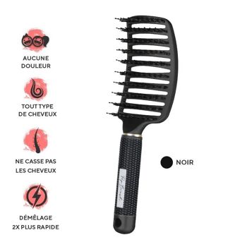 UNE BROSSE DÉMÊLANTE ANTI-CASSE - Noire