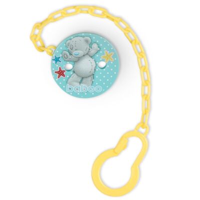 Baboo Soother Clip, Yellow, Blue, Me To You, 0+ Months