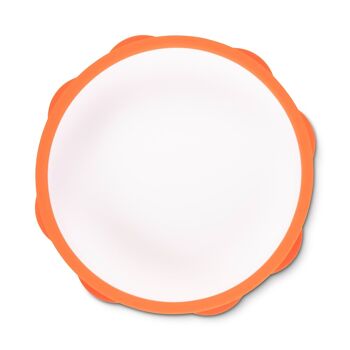 Baboo Assiette en Silicone avec Base Antidérapante, Orange, 6+ Mois 3
