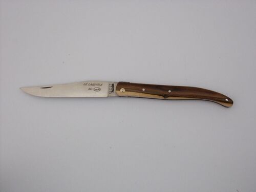 Couteau de poche Le Laguiole 12cm Mouche forgée Plein manche genévrier