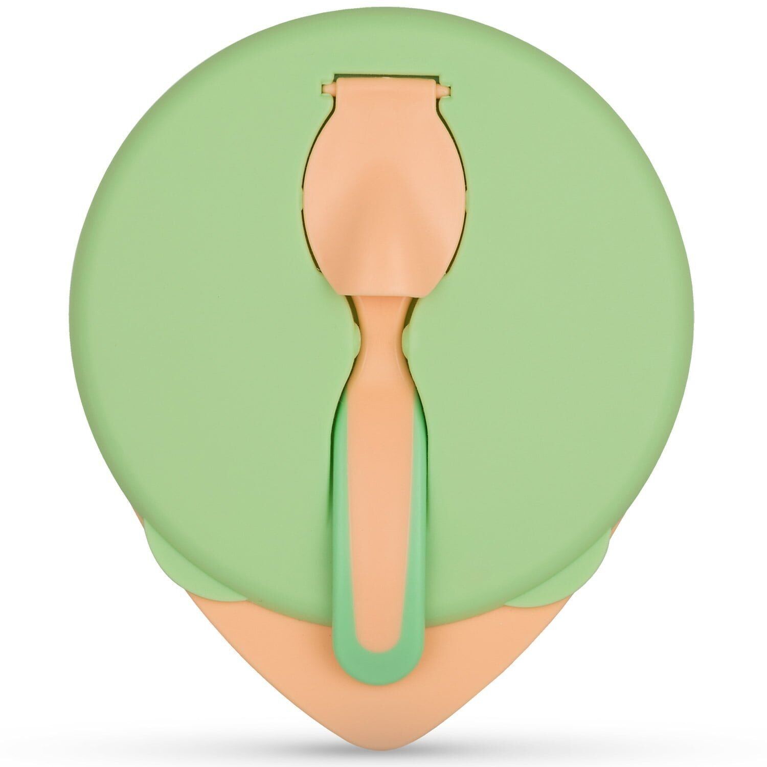 Baboo Bowl with Lid and Spoon, Green, 6+ Months