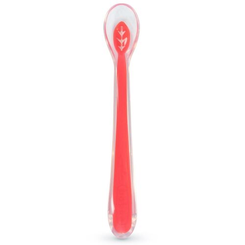 Baboo Silicone Spoon, Red, 6+ Months