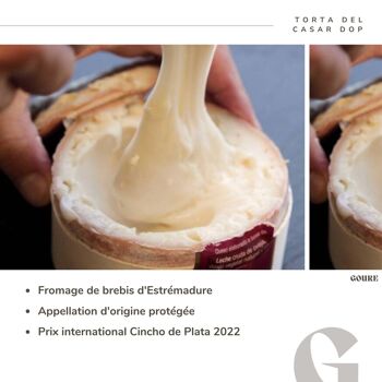 Torta del Casar DOP 250gr - Cincho de Plata : Prix du Fromage 2022 2