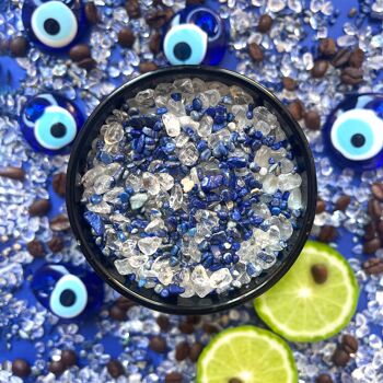 BOUGIE INTUITION 230ml - Cristal de roche-Lapis Lazuli-Café-Bergamote-Cardamome 2