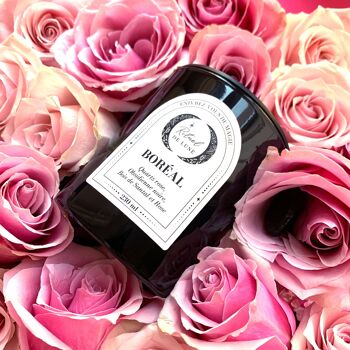 BOUGIE BOREAL 230ml - Quartz rose-Obsidienne noire-Rose-Bois de santal 3