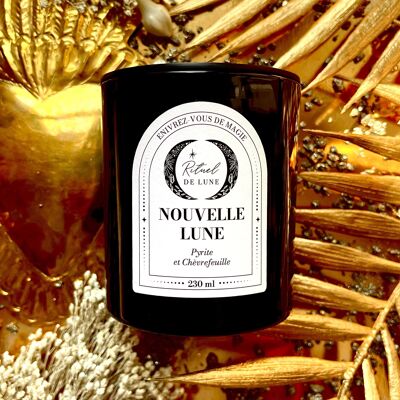 CANDELA NEW MOON 230ml - Pirite-Caprifoglio