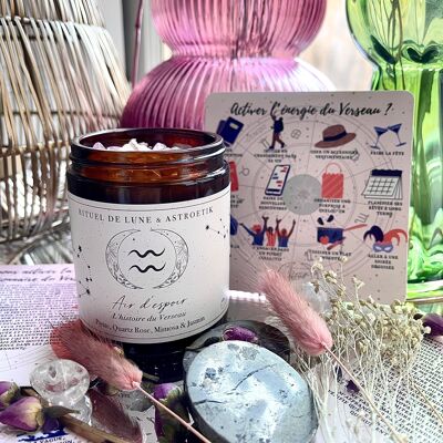 Astro candle “Air of hope”, the story of Aquarius
