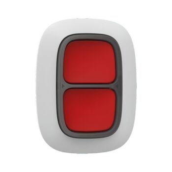Double bouton d'urgence blanc pour système d'alarme ajax