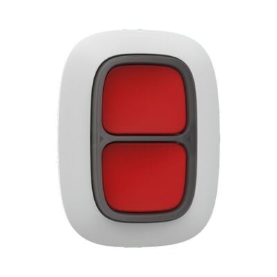 Double bouton d'urgence blanc pour système d'alarme ajax