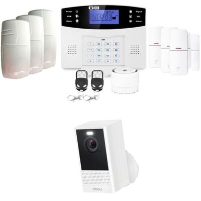 GSM wireless home or apartment alarm and wireless camera lifebox evolution animal connected kit 10
