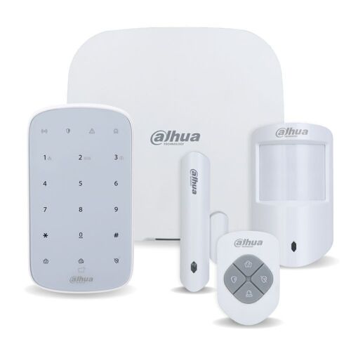 Kit alarme sans fil WIFI, 3G, 4G et GPRS 150 zones 868Ghz - DAHUA - 5 pièces