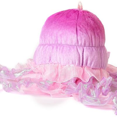 Jellyfish, pink - 30 cm (height) - Keywords: aquatic animal, fish, plush, plush toy, stuffed animal, cuddly toy