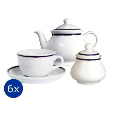 The 7-piece Nassau tea service