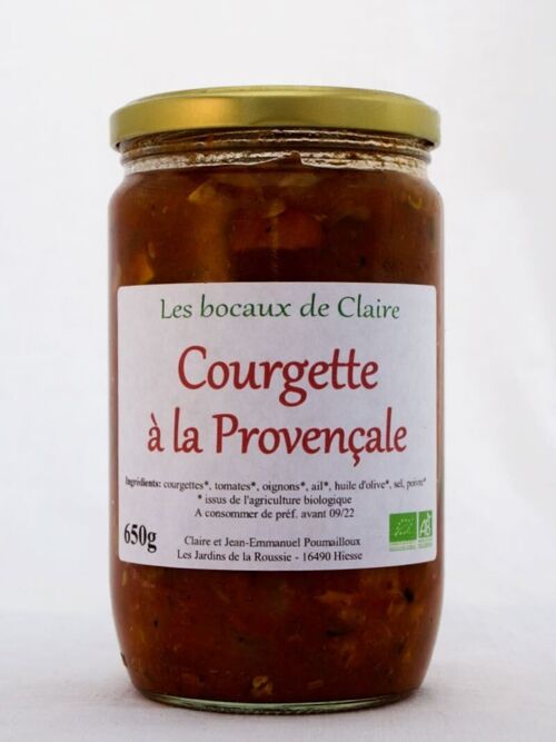 Plats cuisiné - Courgette à la Provençale 650g