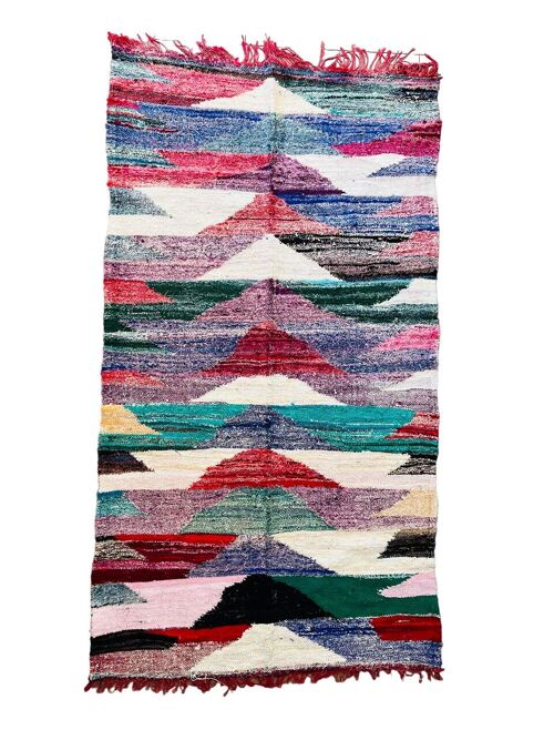 Tapis berbère Kilim Boucharouite 245/140cm