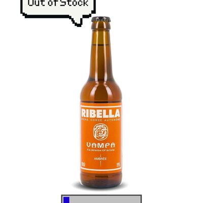 Bière Corse RIBELLA - VAMPA - Ambrée à la clémentine IGP Corse BIO