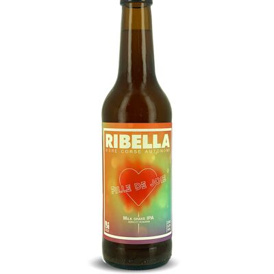 Bière Corse RIBELLA - FILLE DE JOIE - Milk Shake IPA Abricot & Romarin Corses BIO