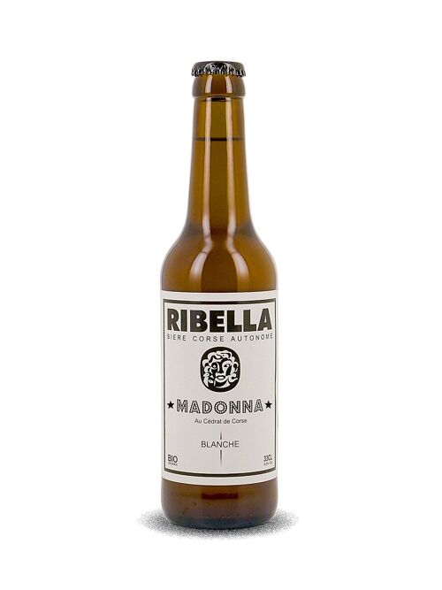 Bière Corse RIBELLA - MADONNA - blanche au cédrat Corse BIO