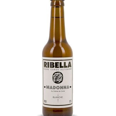 Corsican beer RIBELLA - MADONNA - white with organic Corsican citron