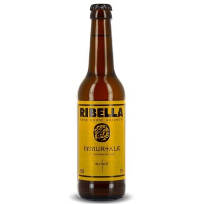 Cerveza corsa RIBELLA - IMMURTALE - rubia con siempreviva corsa orgánica