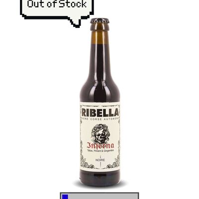 Corsican beer RIBELLA - INFERNA - Porter with Corsican tobacco, cayenne pepper & ORGANIC ginger