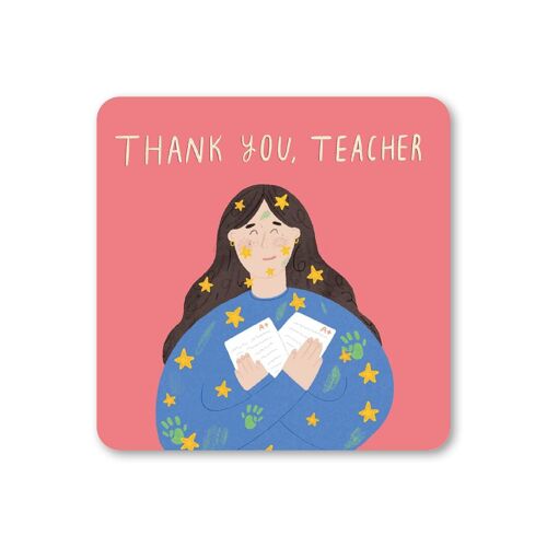 Thank You Teacher Coaster Pack of 6