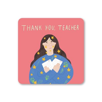 Untersetzer „Thank You Teacher“, 6 Stück