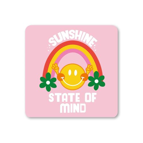 Sunshine State of Mind Colourful Coaster Pack of 6