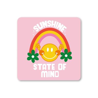 Confezione da 6 sottobicchieri colorati Sunshine State of Mind
