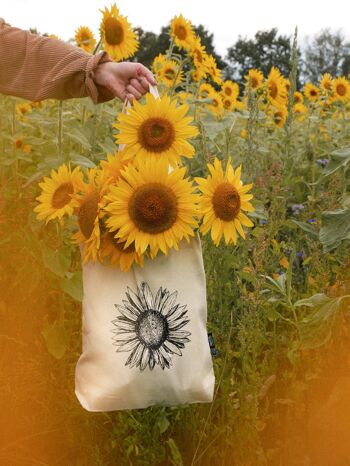 Sac en tissu tournesol 1