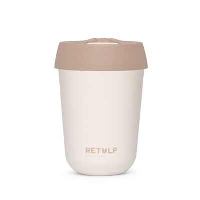 Retulp Travel Cup to Go 250 ml White /  Bakery Brown