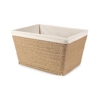 Grand panier conique en corde de jute 47/41x36/29,5xH.27,5 cm, RAN11605