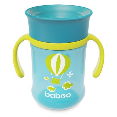 Baboo Cup 360°, 300 ml, Trasporto, Verde, 6+ Mesi