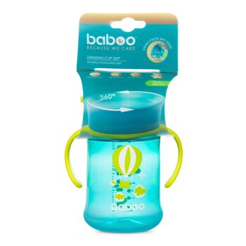 Baboo Cup 360°, 300 ml, Transport, Vert, 6+ Mois 4