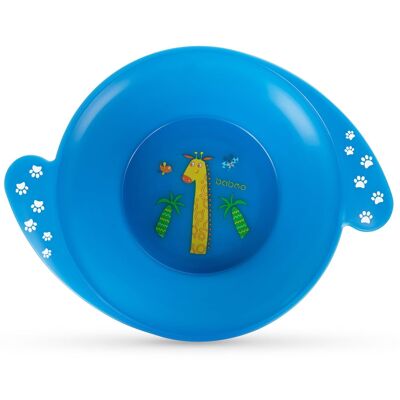 Baboo Bowl with Handles, Safari, Blue, 6+ Months