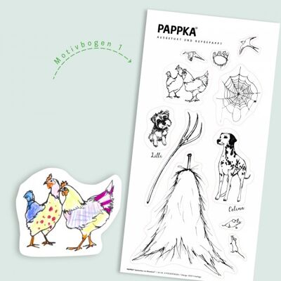 PAPPKA® bemalbare Sticker
